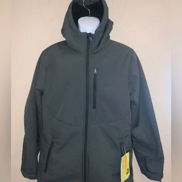 All in Motion GRAY Soft-shell Sherpa lined jacket wind/water resistant - Picture 2 of 6